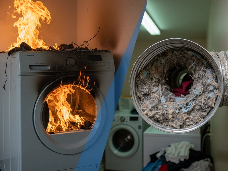 Clogged Dryer Duct